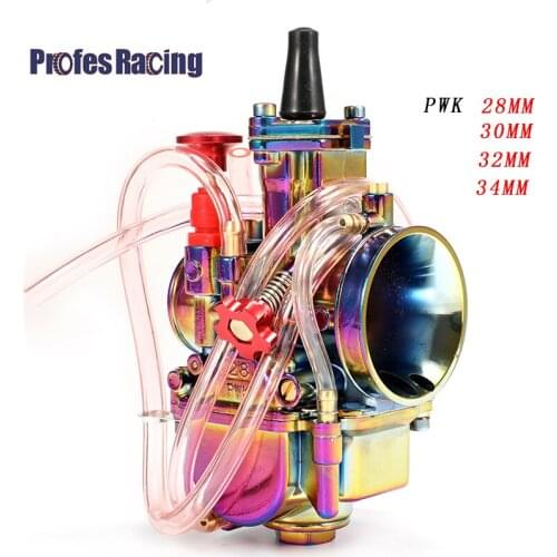Universal Colorful Carburedor PWK 28 30 32 34mm Carburetor Carb For 110cc - 250cc 2T 4T stroke Engine Scooter With Power Jet Dir