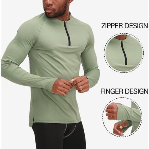 Dry Fit Compression Shirts Men Winter Fitness Long Sleeves Running Shirt Men Gym T Shirt Football Jersey Sportswear Sport Tight