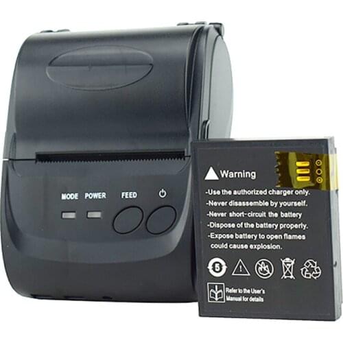 Durable 70mm/sec 58mm Mobile Bluetooth Receipt Printer Support Window Systems Android And IOS