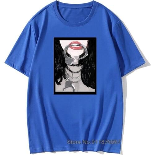 Mens T Shirts BDSM Retro Cotton Dominant Submissive Slave Play Sexy Sub Tshirts Round Neck Tops