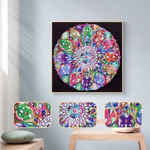 Partial Special Shaped Drill Diamond Painting 5D DIY Flower Series Home Decoration Gift Hanging Painting Diamond Painting 30x30