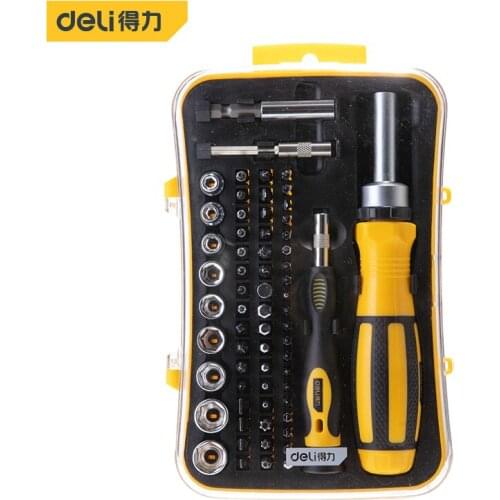 Deli Screwdriver Kit Household Screwdriver Set Magnetic Screwdriver Set for Household With Slotted/Philips/Pozi/Hex/Torx Head