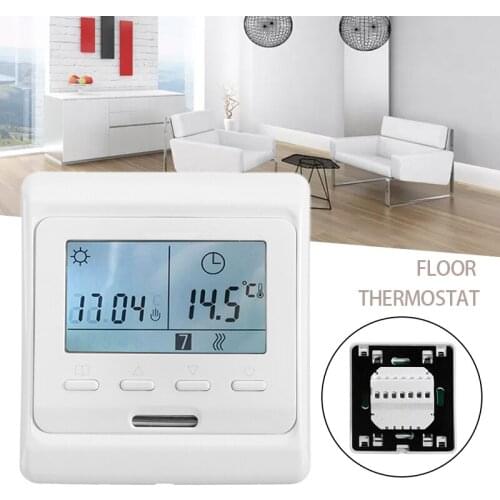 White New LCD Display Digital Underfloor Heating Thermostat Controller Digital Floor Thermostat For Home