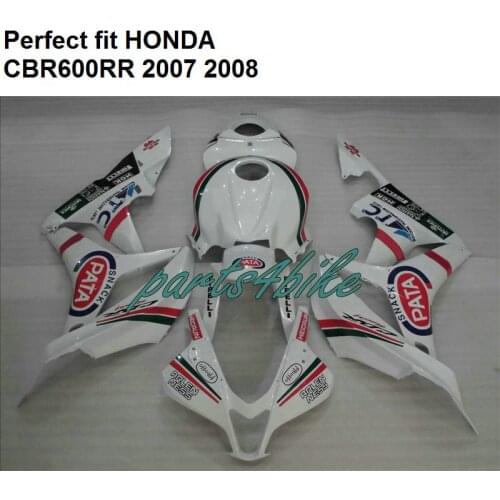 Injection moulding fairing for Honda white CBR 600RR 2007 2008 fairings kit CBR600RR 07 08 SZ31