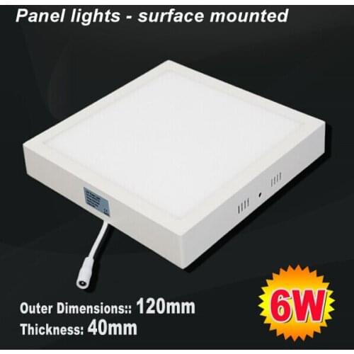 Surface mounted led panel ceiling light SMD 2835 6W/12W/18W AC85-265V with led driver led lighting fixture led bulb lamp