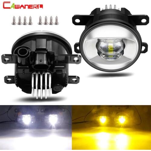 Fog Light Assembly 30W 8000LM Car Front Bumper LED Fog Lamp Daytime Running Light H11 12V For Fiat 500 Punto Evo Sedici Panda