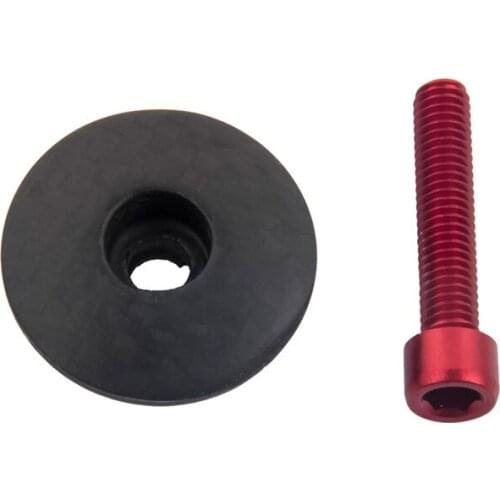 SR-SPATS 1-1 / 8 " Mtb Headset Top Cap Road Bike Carbon Stem Caps With Bolts Bike Accessory