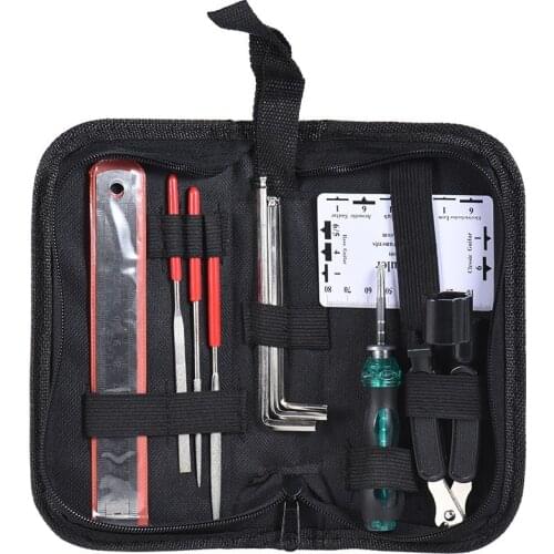 Instrument Maintenance guitar Repair tools Cleaning Tech Tool Kit for Guitar Bass Parts Guitar Repairing Tool Kit Accessories