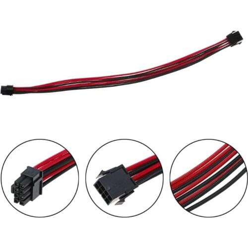 Sleeved graphics card PCI-E GPU 8 Pin to 6+2 Pin PCI-E Power Extension Cable DIY