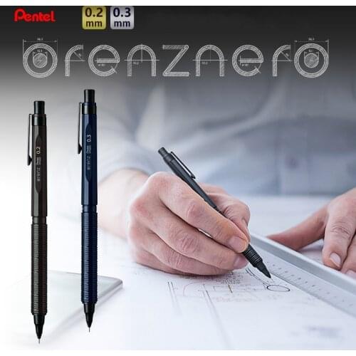 Japan PENTEL PP3003-A Metal Mechanical Pencil ORENZNERO Low Center of Gravity Automatic Core Retractable Nib Drawing Design