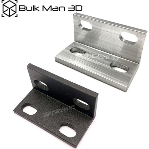 10pcs/Lot Smooth Double Universal L Bracket for 3D Printer, CNC Engraving Machine, V-slot, T slot Linear Rail