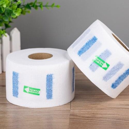 100pcs/Roll Disposable Neck Strips Paper Collar Barber Stretchy Hairdressing
