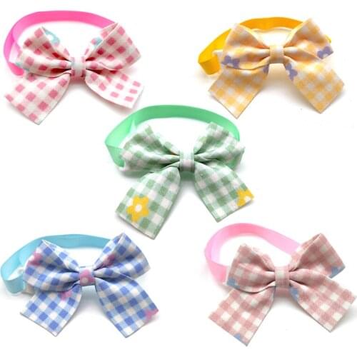 30/50 Pcs Dog Accessories for Small Medium Dogs Pet Bow Ties Necktie Adjustable Pet Dog Collar Grooming Supplies Dog Bows