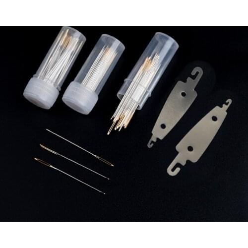30pcs Cross Stitch Needles Gold Tail Needle Blunt Embroidery Needle Cross Stitch Needlework Tools Crochet Set