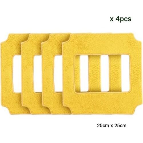 4pcs yellow mops of robot window cleaner win660,RL880,RL1188 glass cleaner window cleaner mops