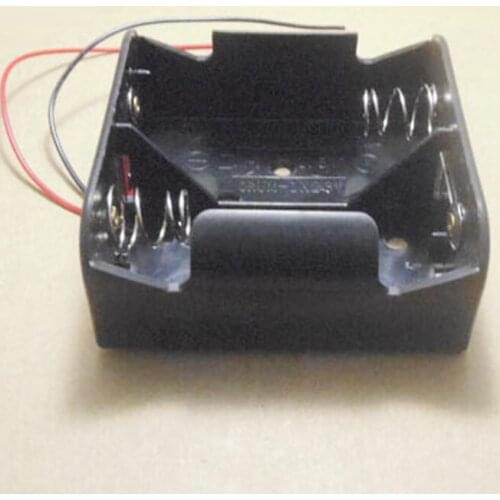 5pcs 2 Pack D Size Battery Case Holder 2 x 1.5V Battery Storage Box with wire