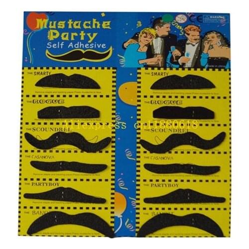 50sets DHL Free Halloween Christmas Party masquerade self adhesive cosplay fake beard Santa Claus Beard Humor false moustache
