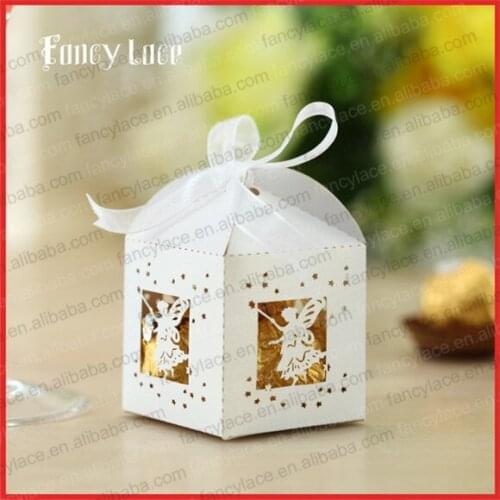 50pcs Angel Candy Box Customized For Gift Packign Bags Ferrero Chocolate Boxes Christening & Baptism Party Decoration Supplies