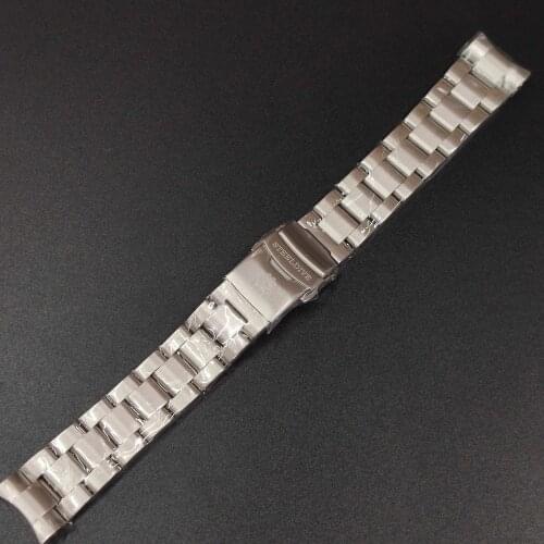STEELDIVE SD1953 Automatic NH35 Dive Watch Replacement Bracelet 20MM Fully Brushed Signed Buckle Folding Clasp with Safety