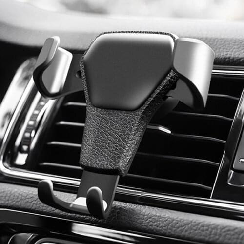 TKEY Gravity Car Phone Holder Air Vent Clip Mount Stand No Magnetic Universal Phone Car Bracket For Iphone 11 Xiaomi Huawei