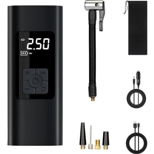 Wireless Air Compressor for Basketball Car Tire Inflator 150Psi/6000mAh Portable Electric Pump Inflator