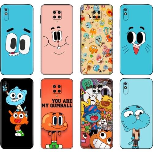 Black tpu Case For Xiaomi Redmi 7A 8 8A 9 9A 9C Case Redmi Note 8T 8 Pro T Note 9 9S 9Pro Case the Amazing World Gumball gumball