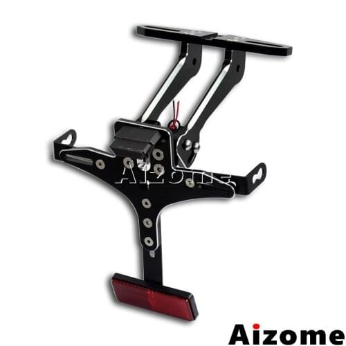 Fender Eliminator Kit License Plate Holder Tail Tidy Motorcycle Rear Number Plate Mount Bracket For Honda Kawasaki Yamaha Suzuki