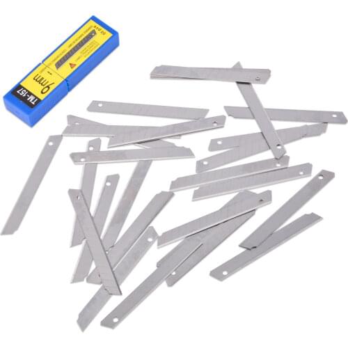 FOSHIO 50/100pcs 60 Degree Carbon Steel Snap Off Blades Window Tint Film Cutter Car Vinyl Wrapping Sticker Cut Knife Spare Blade