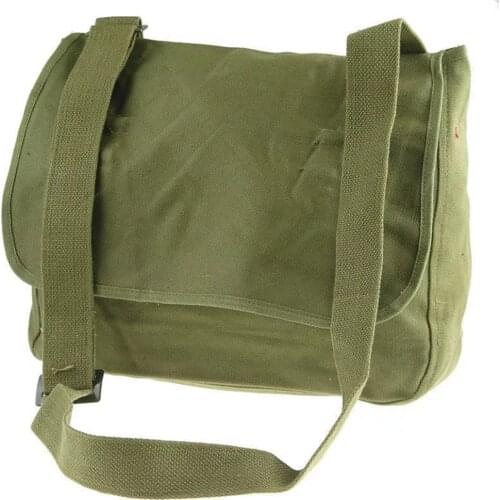 SURPLUS VIETNAM WAR CHINESE MILITARY PLA 65 TYPE CANVAS BAG ARMY GREEN