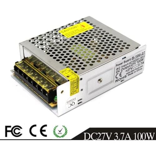 Single Output 100W 3.7A Driver DC27V Power Supply Switching Transformer 220V 110V AC-DC Power Supplies for CNC CCTV 3D Printer