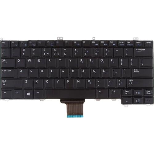 US Layout Keyboard with Numpad Enter for Dell Latitude 12 7000 E7240 E7440 E7420 Model Tablets Easily Installed