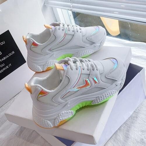 Womens shoes new all-match breathable Korean casual platform sneakers shose women summer zapato tenis de seguridad mujer