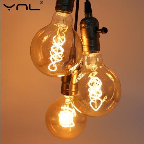 Retro LED Edison Light Bulb E27 220V 4W ST64 A60 G80 G95 T185 T45 Ampoule Vintage Lamp Edison Bulb Instead Incandescent