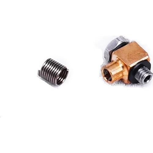 Brass Pipe Tube Welding Parts Nozzle Straight Bend Nozzle for RC Excavator Truck Model Hydraulic Parts