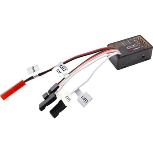 1PC 10A Brushed ESC 2S/3S 12V Dual Way Electric Speed Controller with Brake for RC Vehicle Car/Boat/Tank/Fixed Wing Aircraft