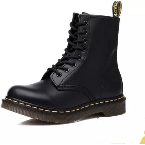 Autumn Winter High quality Women/Man marten split Leather Men Boots Brand Men Snow Boots Winter Boot Fur Warm Comfortable Boots