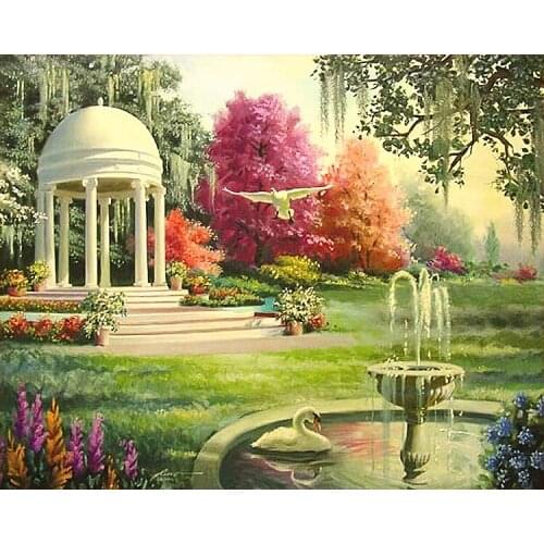 A14948 11CT/14CT/18CT/25CT/28CT night snowing patterns Counted Cross Stitch DIY Cross Stitch Kits Embroidery Needlework Sets