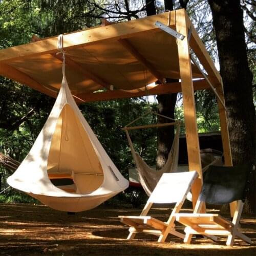 Outdoor Travel Camping Hanging Tree Hammock Indoor Childrens Play Swing Hanging Chair Waterproof Tent