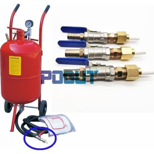 Valve Type Sand Blasting Gun for 5/10/20 Gallon Sandblast Tank