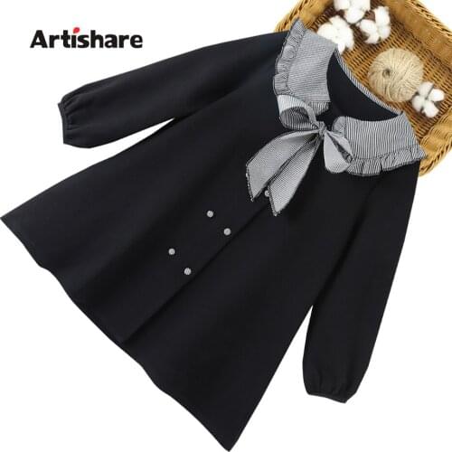 Kids Dresses For Girls Plaid Pattern Dress For Girls 2021 New Dress Kids Spring Autumn Childrens Clothing 6 8 10 12 14