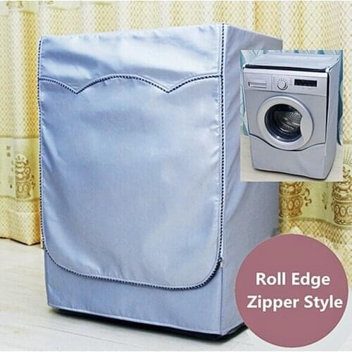 Fully Automatic Roller Washer Sunscreen Washing Machine Waterproof Cover Dryer Polyester Silver Dustproof Washing Machine Cover