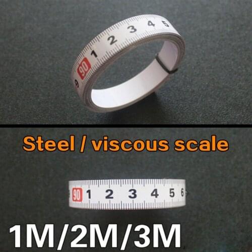 Self Adhesive Metric Ruler Miter Track Tape Measure Steel Miter Saw Scale For T-track Router Table Band Saw Woodworking Tool