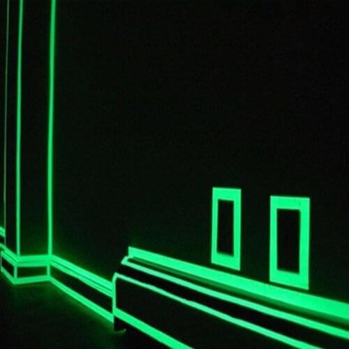 1cm*1m Luminous Fluorescent Night Self-adhesive Glow In The Dark Sticker Tape Safety Security Home Decoration Warning Tape