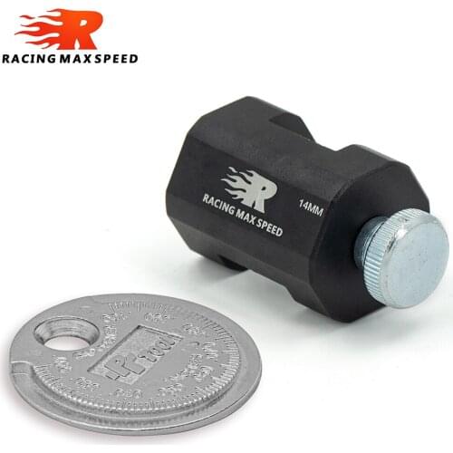 Aluminum Alloy Universal Engine Spark Plug Gap Tool Gapper Gapping Sparkplug Caliper 10mm 12mm 14mm With Coin