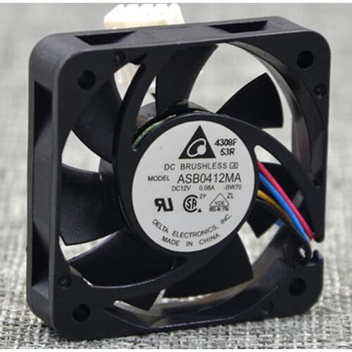 Delta ASB0412MA 12V 0.08A 4010 4cm cooling equipment fan PWM speed regulation 40x40x10mm cooling fan cooler