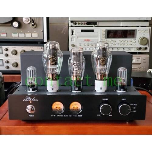 High quality! OldChen Handmade black Amp, HIFI Single-ended Class A 300B Tube Amplifier, no Bleutooth, output power: 9W×2