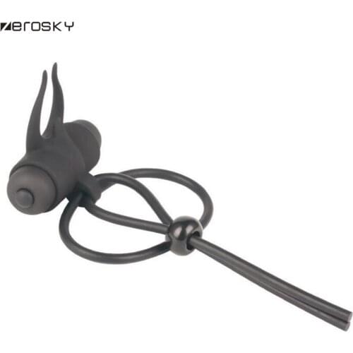 Zerosky 10 Speeds Silicone Male Penis Ring Adjustable Penis Erection Vibrating Cocks Ring Sex Toys for Men