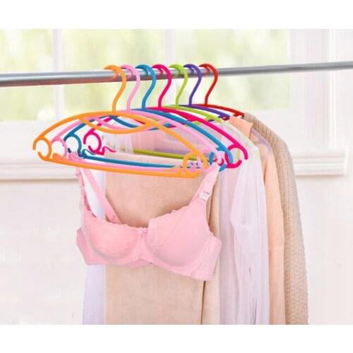 100pcs Clothes Hangers Portable Arc Hook Design Outdoor Clothes Drying Rack Plastic Hangers