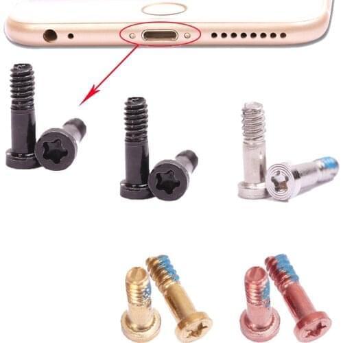 100pcs Pentacle 5 Point Star Screw Dock Bottom Connector Screws For iPhone 5 5S 6 6S 7 8 Plus X