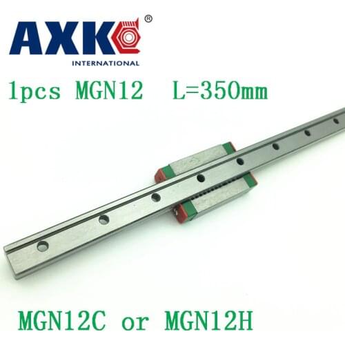 12mm Linear Guide Mgn12 L= 350mm Linear Rail Way + Mgn12c Or Mgn12h Long Linear Carriage For Cnc X Y Z Axis